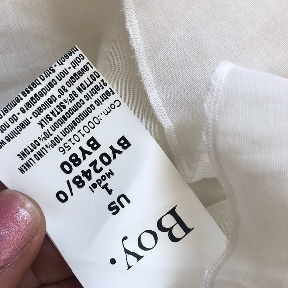 NWT Boy. BAND OF OUTSIDERS PLEATED Ivory White - Picture 6 of 11